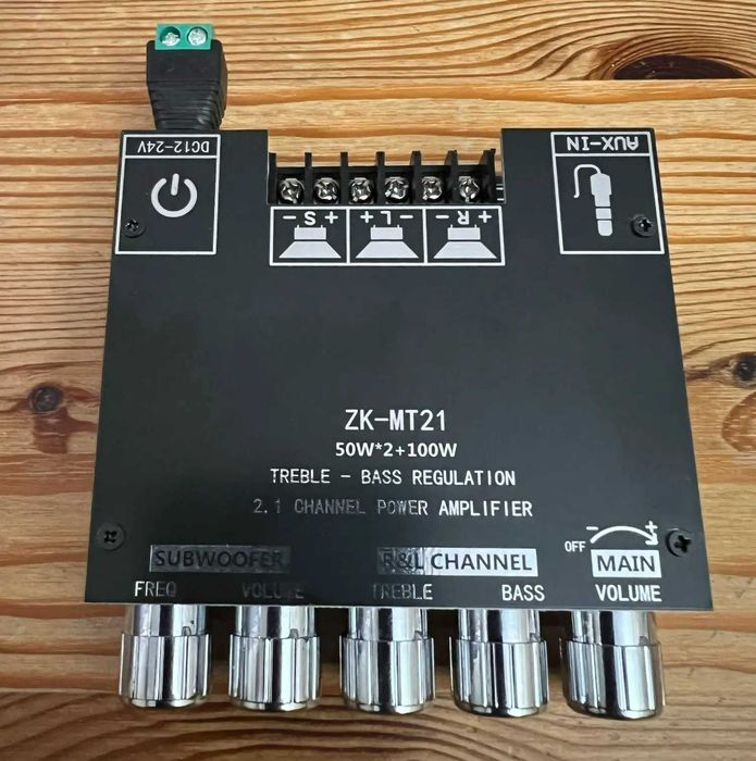 Потужний підсилювач ZK-MT21 усилитель на модулі CS8673E (2.1 канала)