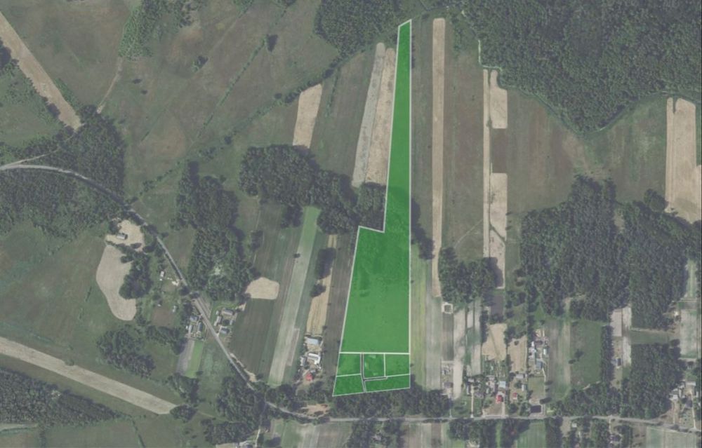 Działka Komarówka, gm. Sosnowica – 8 ha, zabudowa, las i łąki