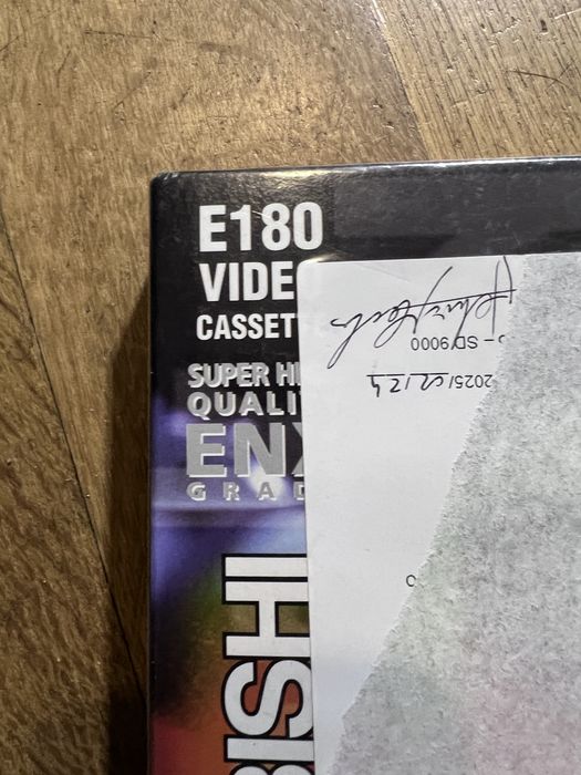 Cassete VHS Mitsubishi E180 ENX Grade - Nova/Selada