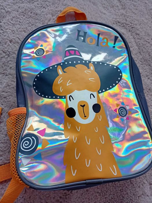 Plecak przedszkole Lama holograficzny plecak dla przedszkolaka
