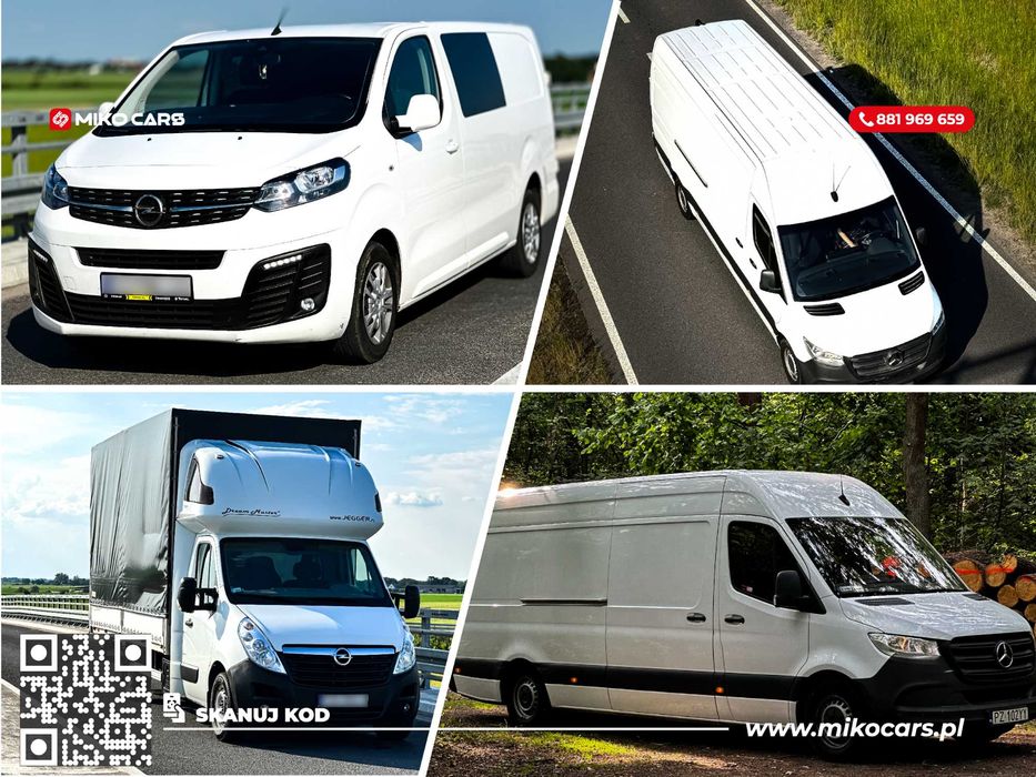 Peugeot Boxer 2023r WYPOŻYCZALNIA / Wynajem busów dostawczych