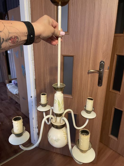 Żyrandol vintage lampa