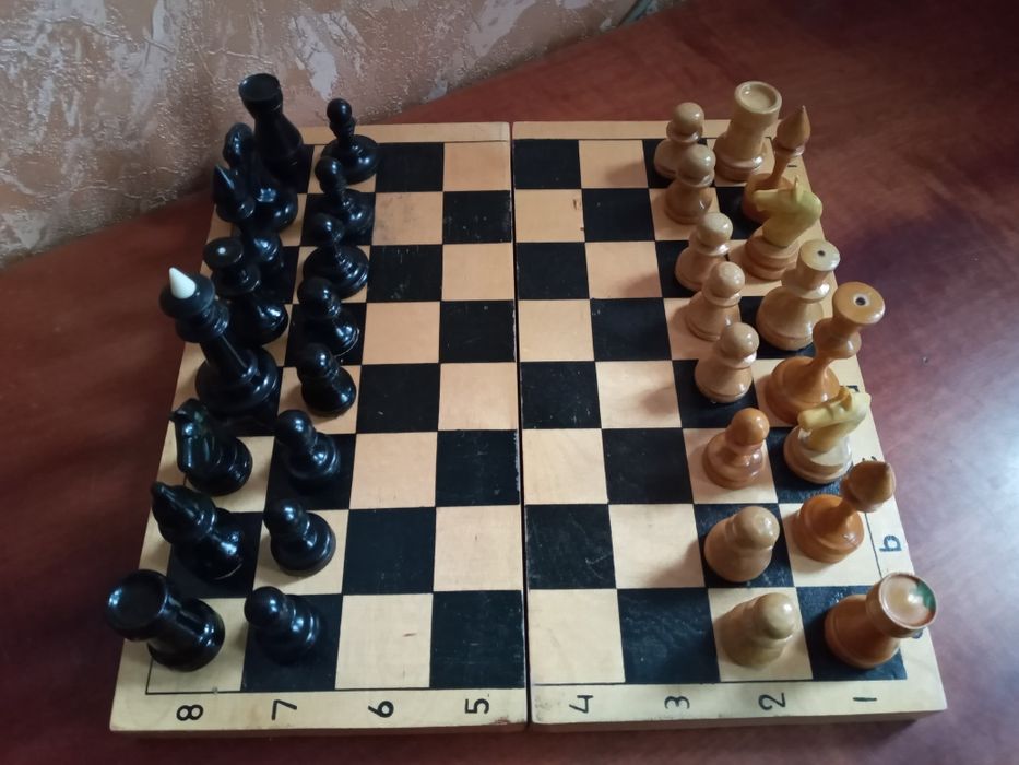 Шахматы деревянные, с магнитами, Фигурки СССР