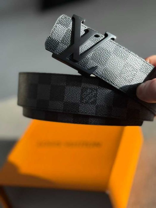 pasek Louis Vuitton LV Initiales Gun Metal  100cm