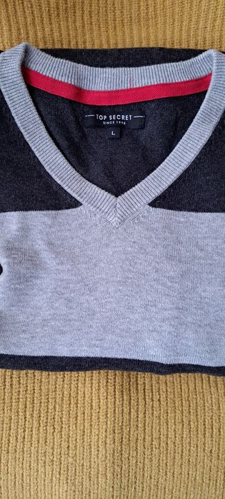 Sweter męski w pasy L