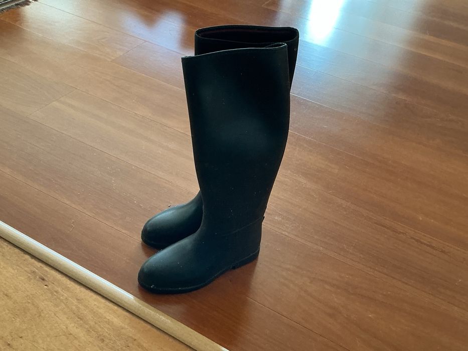 Toque e botas equitação