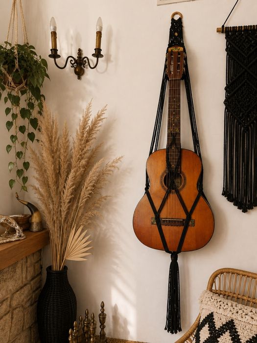 Wieszak na gitarę Boho
