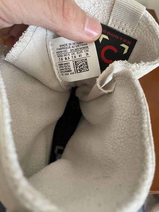 Tenis bota all star cano alto creme converse