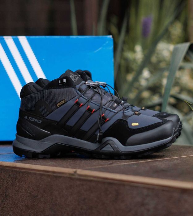 SALE! Зимові Adidas Terrex Fast R Gore-Tex Black Blue Fur 41 42 43 44 45 46