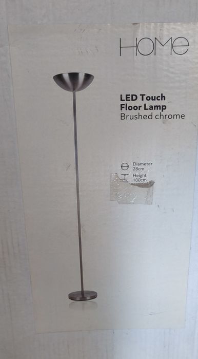 Lampa podłogowa  chrom szczotkowany