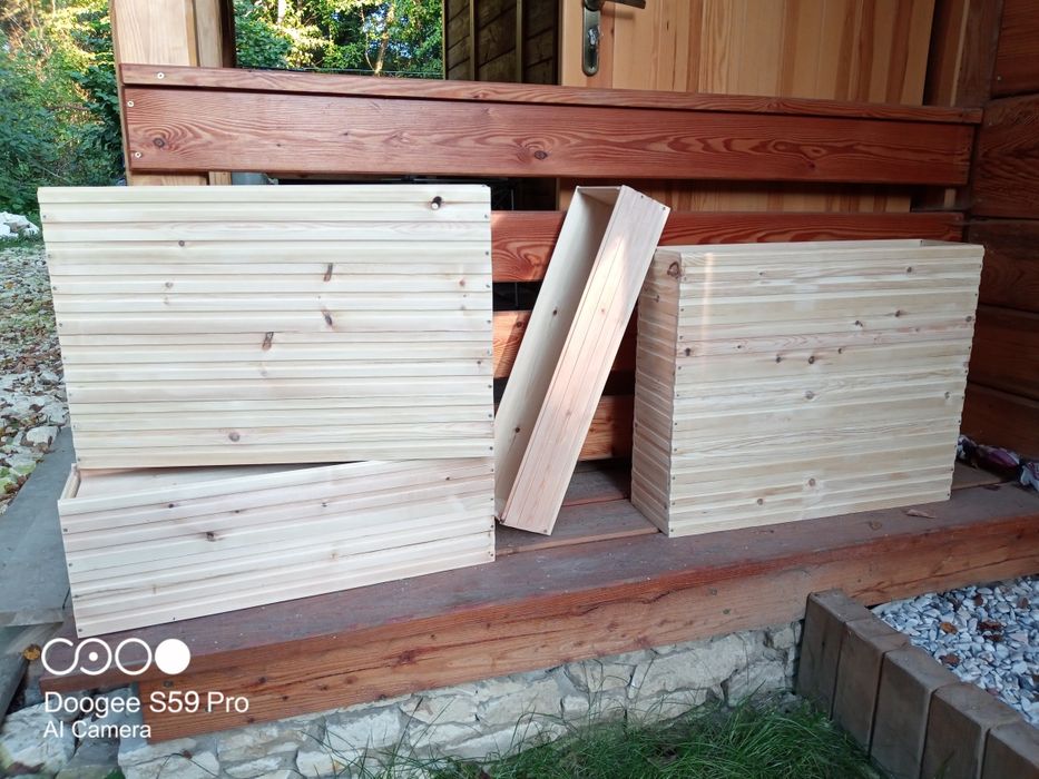 Skrzynki i drewniane modułowe