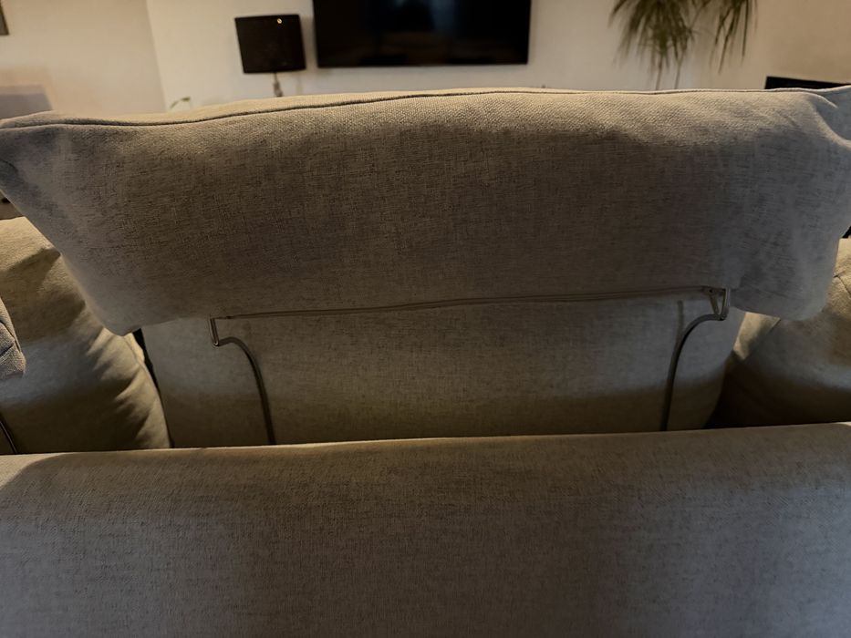 Sofá IKEA VIMLE 4 lugares com Chaise Longue – Gunnared Bege