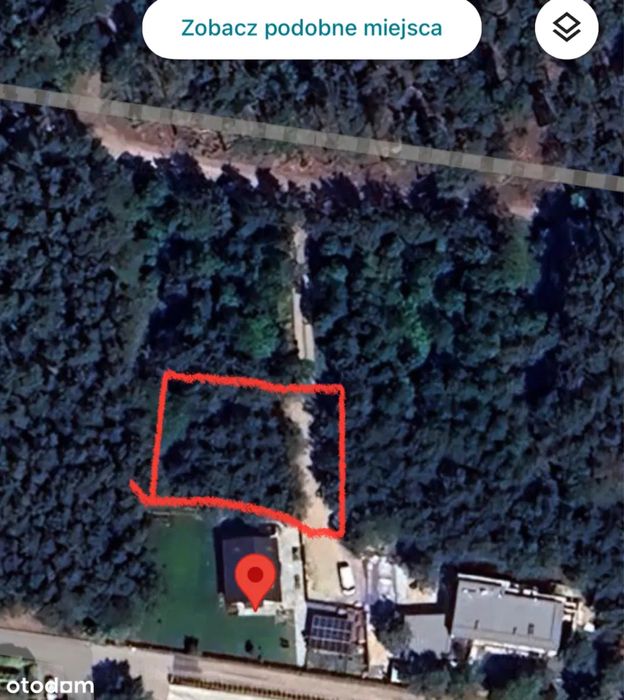 Działka budowlana w lesie