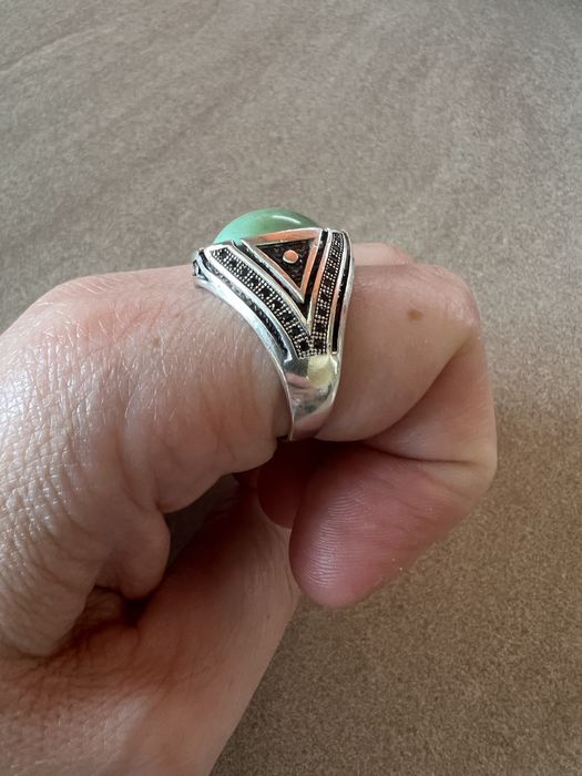 Srebrny męski sygnet