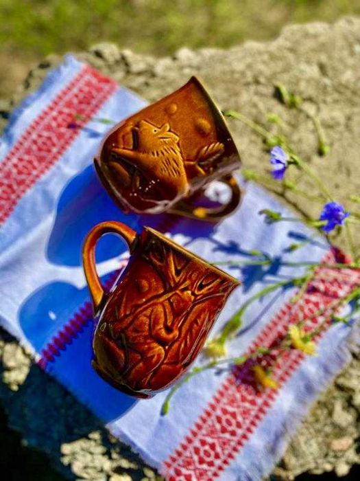 Вінтаж! келихи керамічні Буди полювання кабан охота кружки пивные