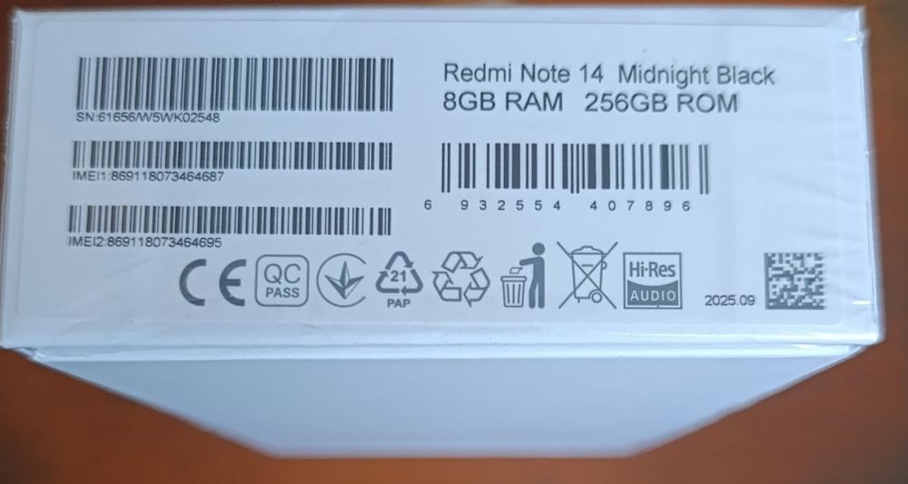 Xiaomi Redmi Note 14 8/256