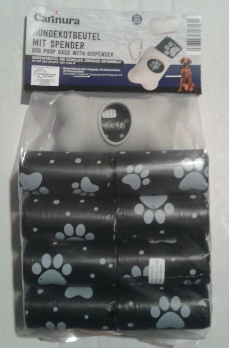 Woreczki na psie odchody kupy zestaw 17 rolek x 15 szt. = 255 + etui