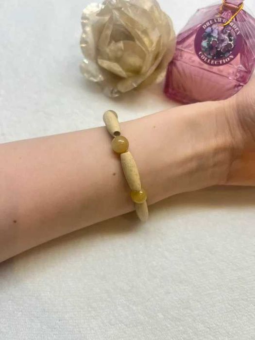 Bransoletka drewno drewniana wood wooden boho etno 5