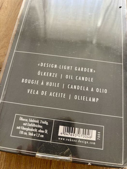 Velas a oleo de design Vabene