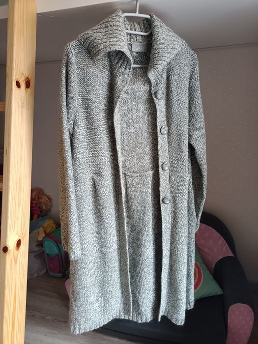 Wallis sweter -płaszczyk długi r.M