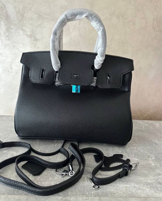 Жіноча Шкіряна  в стиле hermes birkin 30см.Epme