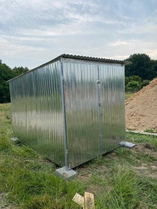 Garaż Blaszany 2x3 Garaż Blaszak blaszak Schowek Magazyn PRODUCENT RÓŻNE 3X5 4x6 4x5 6x5 5x7 6x6 6x5 7x5 9x6 3X3 garaż blaszany na budowe na wymiar