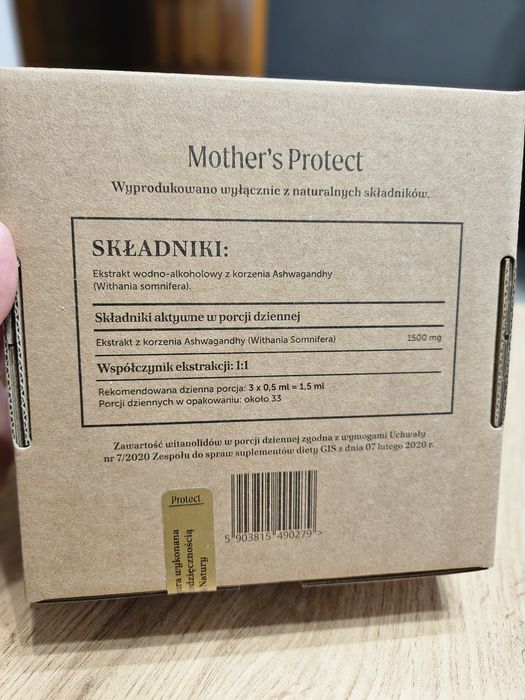 Ashwagandha mother's protect żywe zioła 50ml