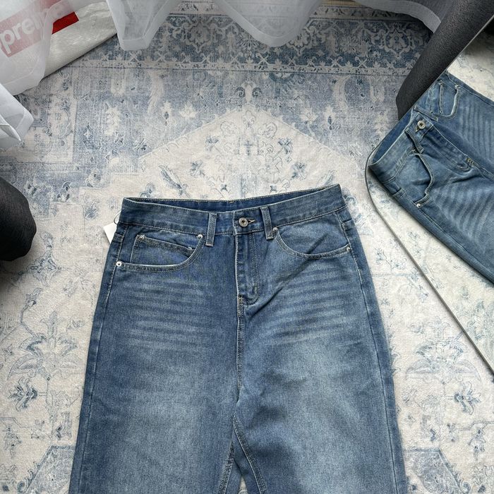 Bootcut blue washed jeans сині джинси кльош буткат прямі baggy y2k opium levis 512голубые flared буткат прямые клеш стрейт straight