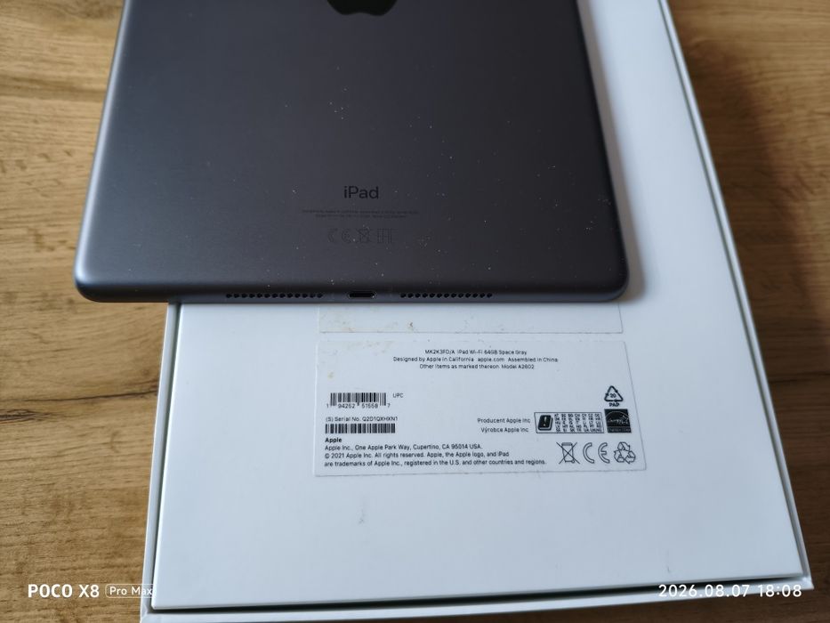 Tablet iPad gen. 9 64GB WiFi
