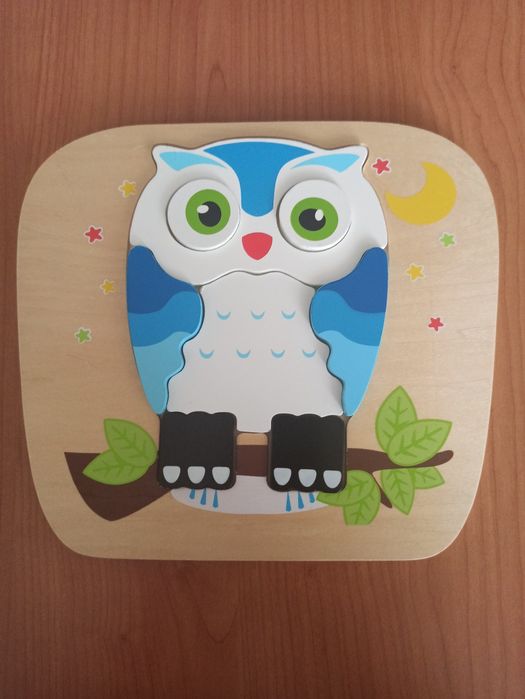 Sowa puzzle drewniane