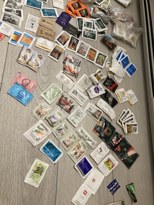 450 pacotes de açúcar