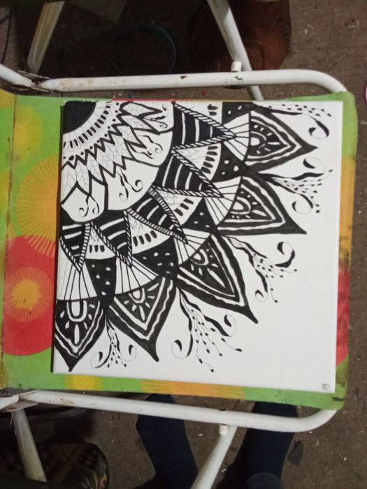 Quadro pintado em acrílico