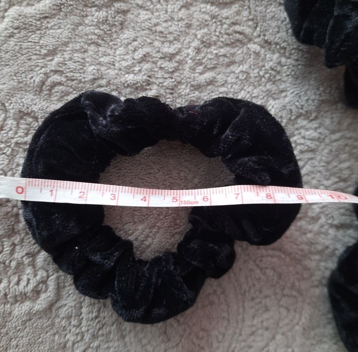 Czarne Gumki do włosów