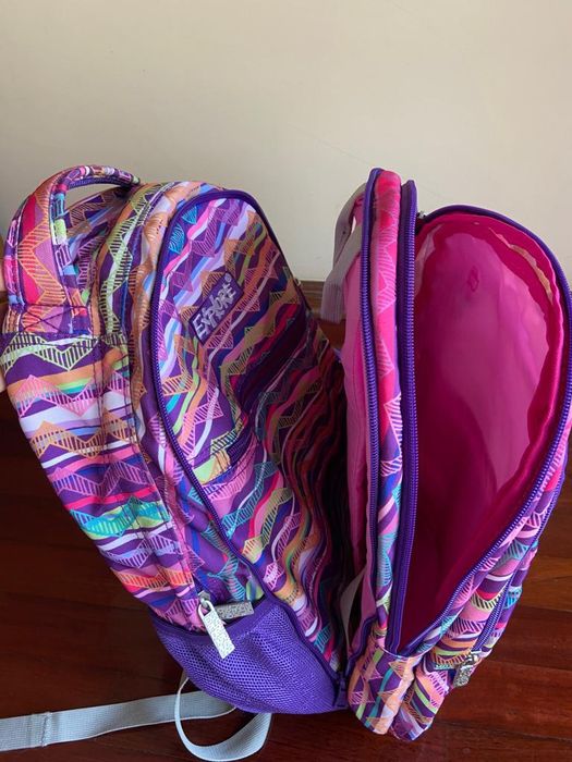 Mochila dupla com alças e costas alcolchoadas