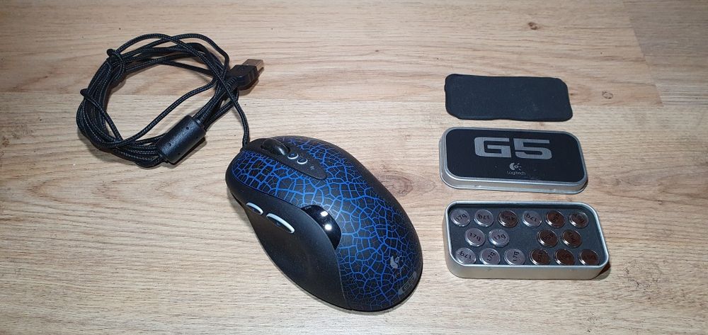 Logitech G5 M-UAH113A myszka komputerowa, odważniki