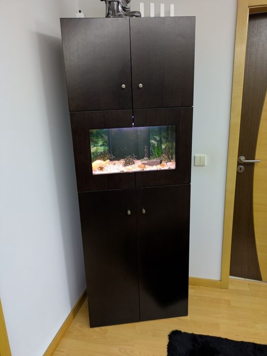 Aquário com móvel alto