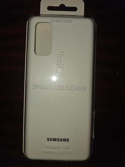 Capa Smart LED Cover Samsung S20 Branca nova na caixa.