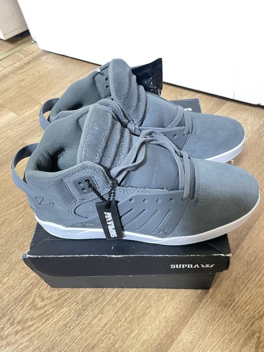 Supra skytop III Grey suede кросівки, кеди чоловічі