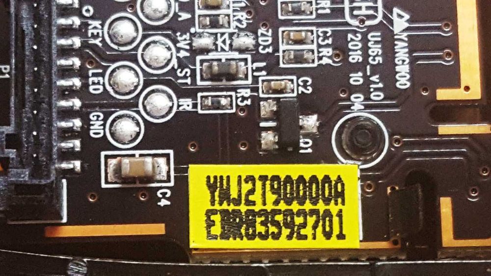 ebr835927.01 botao de power ir sensor tv lg varios modelos