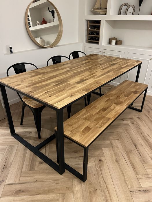 Mesa 180x90 Laredoute + cadeiras/banco