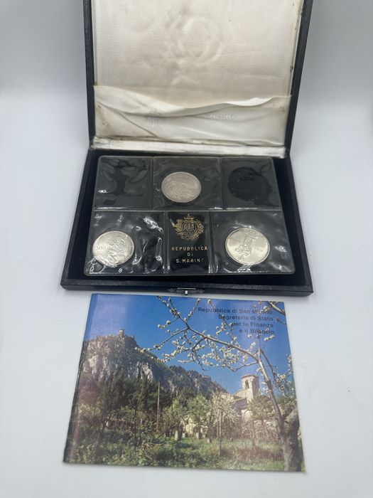 San Marino monet srebrne 2000. rocznica śmierci rzymskiego poety Wergiliusza  i 1000 lirów 1987