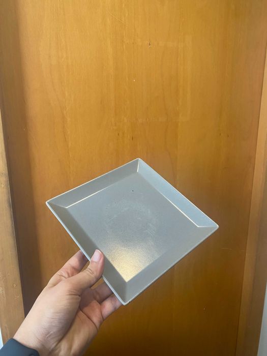 Prato de sobremesa / servir quadrado