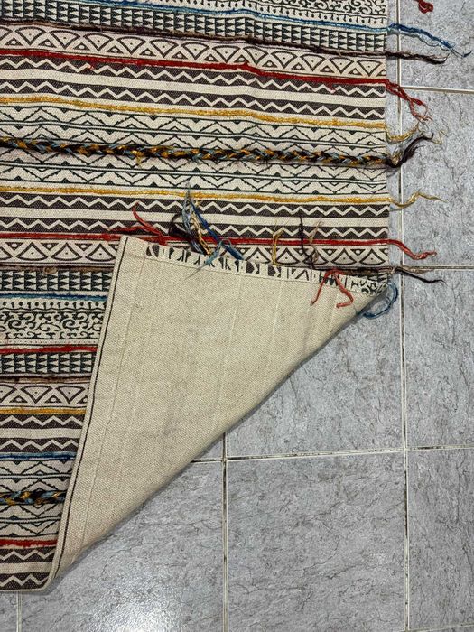 Tapete Tribal Multicolor em Algodão 80x150 cm