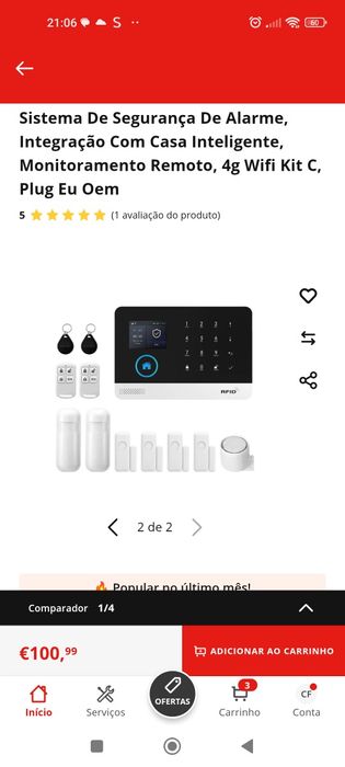 Sistema de alarme inteligente