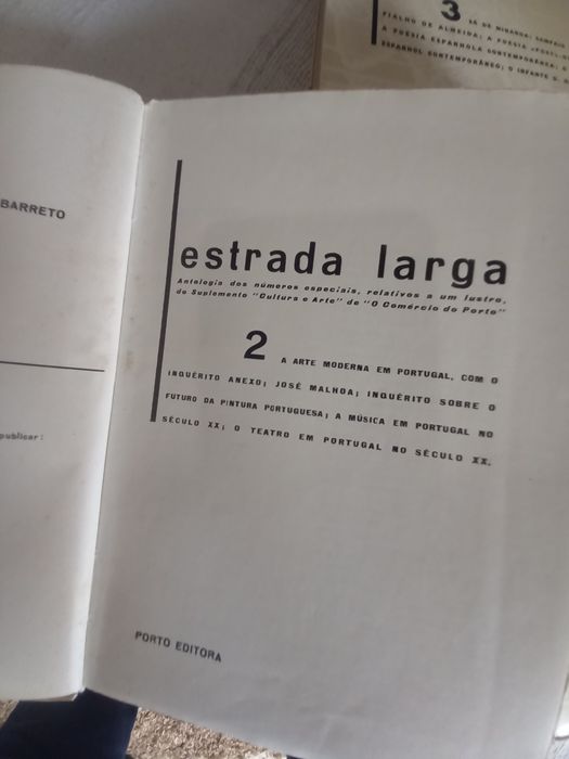Estrada Larga 3 vol completo Cultura e Arte jornal O Comércio do Porto