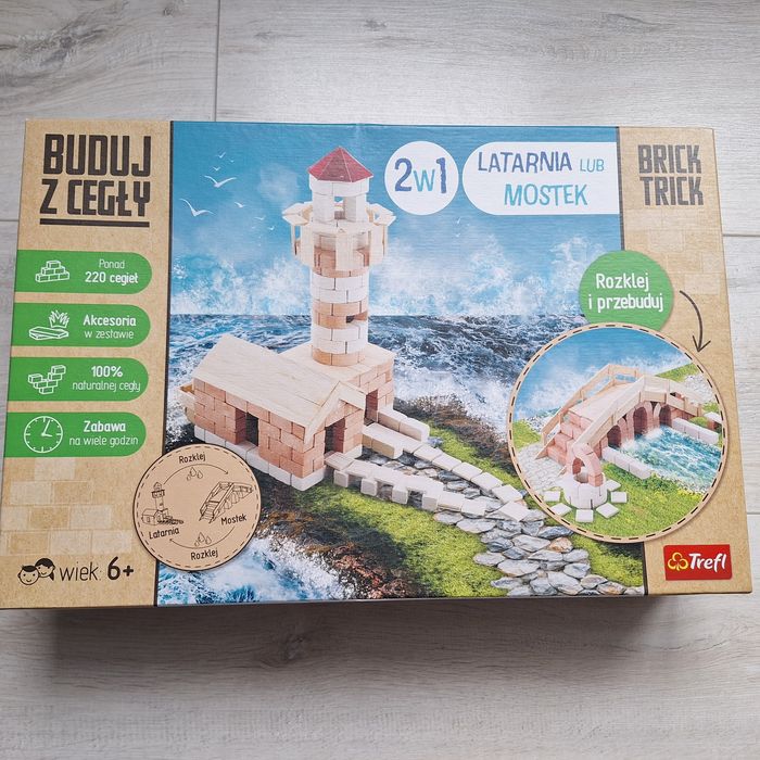 Brick trick trefl Buduj z cegły 2w1