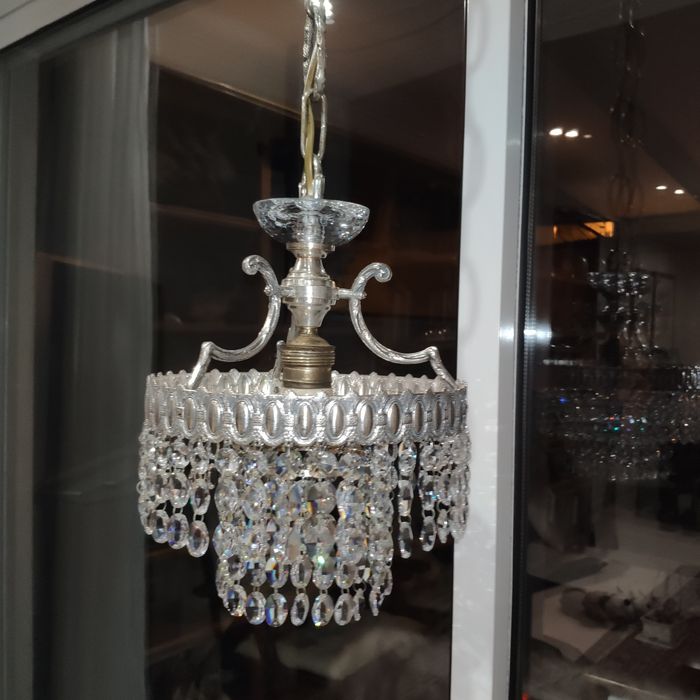 Candeeiro / Lustre de cristal vintage