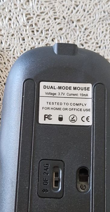 Myszka bezprzewodowa Bluetooth, czarna, ładowarka, nowa