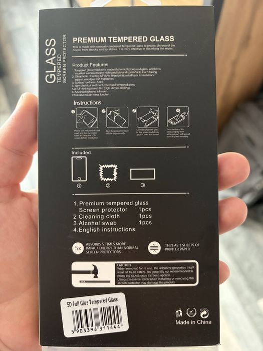 Szybka 5D glass-iphone 16