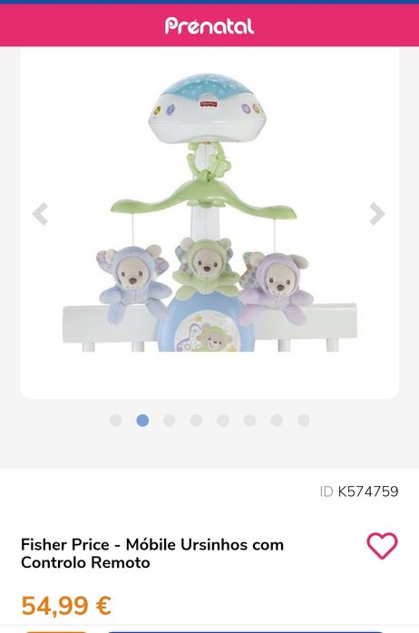 Mobile musical cama bebe